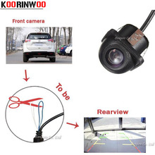 Автомобильная камера заднего вида Koorinwoo универсальная HD CCD с функцией переключения камеры ночного видения 2024 - купить недорого
