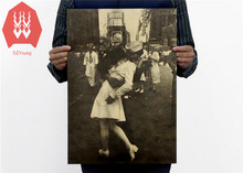 Постер The Kiss of Victory, классический винтажный постер второй мировой войны, домашний декор, наклейка на стену 51x35,5 см 2024 - купить недорого