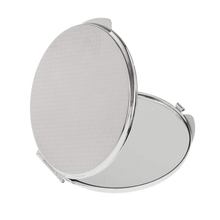 Espejo de bolsillo plegable para cosméticos, espejo compacto para maquillaje, plateado 2024 - compra barato