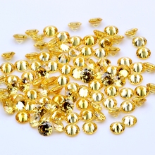 1000pcs AAAAA+ 0.8-4mm CZ Stone Round Cut Beads Gold Color Cubic Zirconia Synthetic Gems For Jewelry 2024 - buy cheap