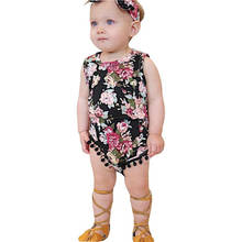 2pcs Newborn Infant Toddler Baby Girls Floral Romper Jumpsuit Sunsuit+headband Clothes Sets of clothes for girls Ropa mujer 2024 - buy cheap