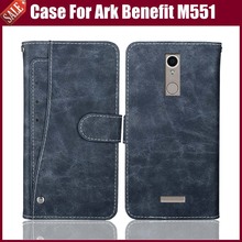 Venda quente! Benefício arca M551 Caso de Alta Qualidade Leather flip Phone Case Capa Protetora Para Benefício Arca M551 Caso Com Slots de Cartão 2024 - compre barato