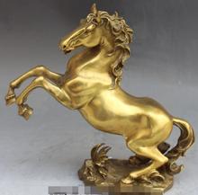 S00119-estatua de bronce chino para niños, estatua de Animal de la diosa Tang, caballo de guerra corriendo, con éxito, envío gratis 2024 - compra barato