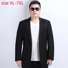 New High Quality Men Spring Autumn Cotton Linen Suit Super Large Single Breasted Casual Blazer Men plus size XL-7XL Jacket 2024 - buy cheap