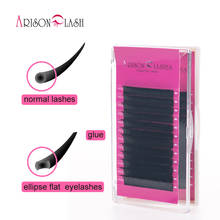 8mm-10mm Arison Lashes Extension Individual Lashes Ellipse Flat 0.15/CD Curl Eyelash Korea Silk Volume Artificial Eyelashes 2024 - buy cheap