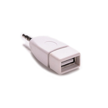 Conector USB 2,0 hembra a macho de 3,5mm, Conector de Audio AUX, Conector de enchufe, receptor de música para reproductor MP3 de coche y teléfonos móviles, 1 unidad 2024 - compra barato