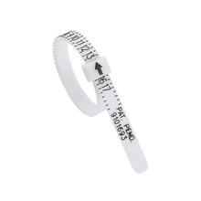 Pandahall anel branco com 10 peças, para medição dos tamanhos dos eua/reino unido, para homens e mulheres, feito à mão, ferramentas de medição 2024 - compre barato