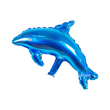 25 pçs/lote 2016 venda Quente 50*20 cm balão de alumínio em forma de Golfinho folha de Alumínio Balão de Casamento Festa de Rosa Azul Preço de varejo 2024 - compre barato
