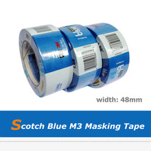 1pc de alta qualidade m3 scotch azul crepe mascaramento adesivo fita para plataforma com largura 48mm para impressora 3d peças heatbed 2024 - compre barato