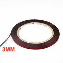 10pcs/lot 2mm/3mm width foam tape adhesive cellphone screen repair T0.3mm*L10m black color 2024 - buy cheap