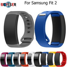 L/S Replacement Wristband For Samsung Gear Fit 2 Band Luxury Silicone Watchband For Samsung Fit2 SM-R360 Watch Strap Drop Ship 2024 - buy cheap