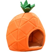 Pineapple Pet House Sleep Basket Cat Puppy Dog Bed For Small Dogs Litter Lounger Foldable Kennel Sofa Niche Cave 2024 - buy cheap