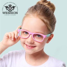 Gafas de sol de lectura para niños, lentes transparentes con bloqueo de luz azul, Marco de seguridad ambiental, UV400 2024 - compra barato