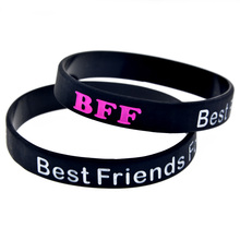 OBH 50PCS Best Friends Forever Silicone Wristband for BFF Party 2024 - buy cheap