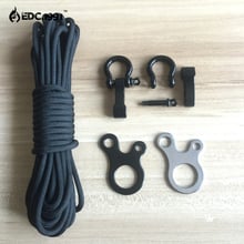 Outdoor climbingCamping Tent Cord Rope Fastener Carabiner Hook Hanger Tightener Paracord Buckles EDC Survival Travel Kits 2024 - buy cheap