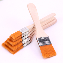 6 Styles Oil Watercolor Painting Brushes Nylon Hair Painting Art Brush Easy To Clean Wooden Cleaning Brush Art Supplies 2024 - buy cheap