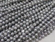 Venta al por mayor de perlas de agua dulce naturales grises de 10mm 15 '', cuentas sueltas, envío gratis, regalo hecho a mano 2024 - compra barato