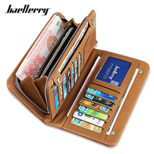 Baellerry Many Departments Men Wallet Brand Designer SM Card Cell Phone Card Holder Long Clutch Wallets Male High Quality NEW 2024 - buy cheap