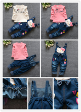 Kids Baby Girls Clothes Clothing Trousers Jumpsuit Playsuit Toddler Infant Girl Long Pants Denim Jeans Overalls Dungarees 2024 - buy cheap