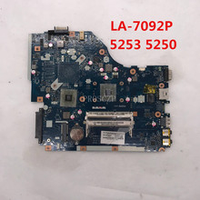 Placa base para ordenador portátil, accesorio para 5253, 5250, P5WE6, LA-7092P, DDR3, funciona bien, envío gratis 2024 - compra barato
