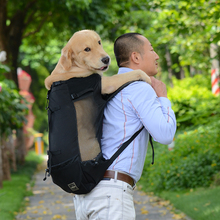 Прямая поставка, дышащая Сумка-переноска для собак, регулируемые дорожные сумки для больших собак, рюкзак для больших собак, золотистый ретривер, бульдог 2024 - купить недорого