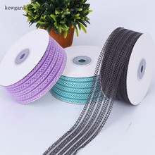 Kewgarden-cintas de satén de elasticidad hueca, 1-1/2 ", 38mm, 1", 25mm, cinta hecha a mano, embalaje de lazo, 10 yardas/rollo 2024 - compra barato