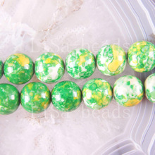 Free Shipping New without tags Fashion Jewelry 14MM Green Sea Jaspe Round Loose Beads Strand 15.5" RA577 2024 - buy cheap