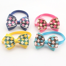 Armi store Handmade  Plaid Ribbon Fashion Dog Tie Dogs Bow Ties 6031028 Pet Accessories Wholesale 2024 - buy cheap