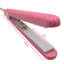 2017 New electronic ceramic quick hair straightener portable mini curly wet / dry hair straightener professional 2024 - buy cheap