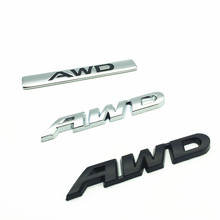 Металлическая 3d-наклейка с логотипом автомобиля, 1 шт., эмблема, автомобильный значок, наклейка для AWD, BMW, Audi, Ford, Nissan, Toyota 4X4 4WD, полноприводный внедорожник 2024 - купить недорого