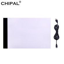 CHIPAL Digital Tablets A4 LED Graphics Artist Thin Art Stencil Drawing Board Light Box Tracing Table Painting a4 led light pad 2024 - buy cheap