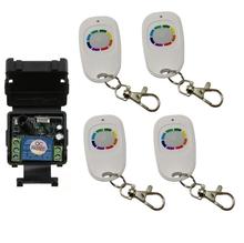 Controle remoto sem fio dc24v 1ch, interruptor de iluminação de rádio de controle remoto com transmissor e receptor