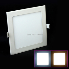 free shipping12w led panel light 85-265V ultrathin 1200lm warm/cool white smd5630 led ceiling light lamp 2024 - buy cheap