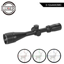 LUGER 3-12x44 Hunting Scope Red Green Blue Illuminated Reticle Sight Tactical Optic Riflescope Air Guns Sniper Rifle Scope 2024 - buy cheap