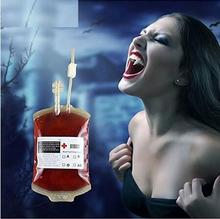 350ml Transparent Clear Medical PVC Material Reusable Blood Energy Drink Bag Halloween Vampire Props 2024 - buy cheap