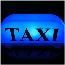Taxi Top Light New Blue LED Roof Taxi Sign 12V With Magnetic Base Taxi Dome Light Blue And Green 2024 - buy cheap