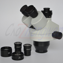 FYSCOPE-Cabezal de microscopio estéreo con Zoom Trinocular simul-focal, 3.5X-90X, CTV, novedad 2024 - compra barato
