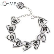 Joyme-Pulseras de estilo bohemio Vintage para mujer, brazaletes étnicos bohemios, cromado en plata, joyería Retro 2024 - compra barato