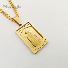 2019 AW Virgin Mary Bible христианское ожерелье золотого цвета из нержавеющей стали Святого медальон Дева Мария & ожерелье 2024 - купить недорого