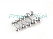 Small Earring Stud 316L stainless steel Cool Earring Barbell 1.2mm Cheaper Mixed Size Straight Eyebrow Ring 16G Ear Stud 2024 - buy cheap