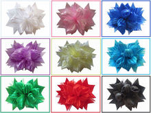 9pcs  BLESSING Happy Girl Hair Accessories 5.5" Loopy Puffs Fireworks Bows Clips.Free Shipping 2024 - buy cheap