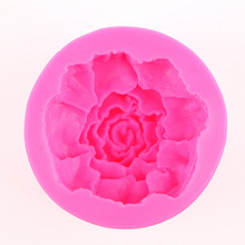 3d grandes flores rosas sabão molde bolo de chocolate ferramentas de decoração diy baking fondant silicone f0443 2024 - compre barato