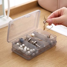 HUNYOO New small plastic box makeup organizer 10 Grids Jewelry Beads Pills Nail Art Tips Storage Box drop shipping 2024 - buy cheap