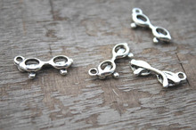 25pcs-- Eyeglasses Charms Charms Antique Tibetan silver Eyeglasses Charms pendants ,DIY Supplies 21x10mm 2024 - buy cheap