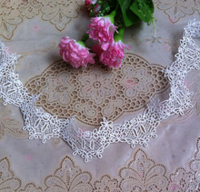 5 Meters 42mm White Fabric Beautiful Flower Venise Lace Trim Sewing Craft 2024 - buy cheap