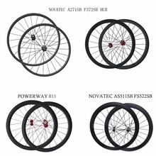 700C U 25mm wide Powerway R13 carbon bike wheelset 38/50/60/88mm depth clincher tubular road wheels novatec AS511SB FS522SB hub 2024 - buy cheap