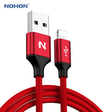 Nohon-Cable para iPhone X, 8 Plus, 7, 6, 6S, 11, XS Plus, 5S, iOS, iPad, Cargador rápido de 8 pines, sincronización de datos, conector tipo C Lightning 2024 - compra barato