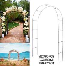 Suporte vertical para arco de metal, branco, decoração floral, para festa de casamento, baile, jardim 2024 - compre barato