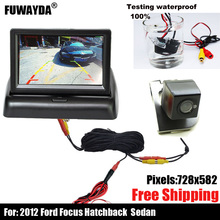 Бесплатная доставка! Автомобильная камера заднего вида SONY CCD Chip для 2012 Ford Focus Hatchback / Sedan с направляющей линией 2024 - купить недорого