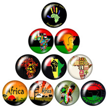 New Africa map 10pcs mixed 12mm/16mm/18mm/25mm Round photo glass cabochon demo flat back Making findings 2024 - buy cheap